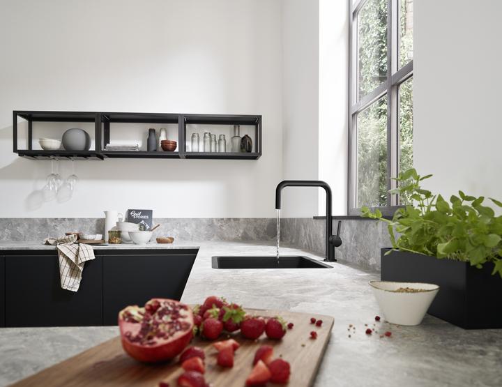 Productafbeelding hansgrohe Talis M54 wastafelmengkraan U 220 (mat zwart)
