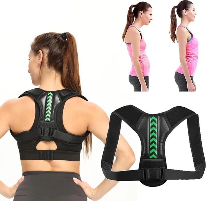 Actual product image König Design Back Support Straight Support Sport Back Brace Posture Correction Stabiliser New (M)