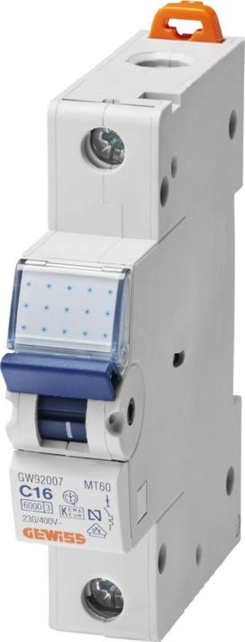 Produktbild Gewiss GEWI GW92608 Leitungsschutzschalter (MCB) C-20A 10 kA 1-Pol 1TE