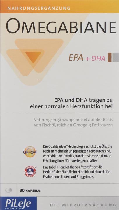 Actual product image Omegabiane Epa + Dha (80 Piece, Capsules, 102 g)