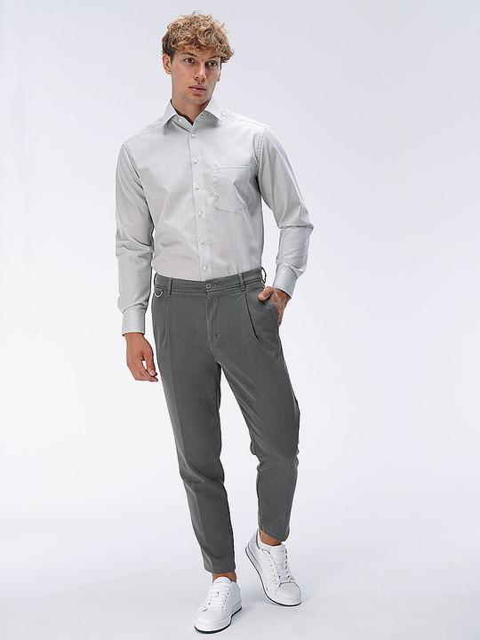 Produktbild Olymp Hemd Luxor grau/ New Kent 1/1 arm Chambray Gr.45 (45)