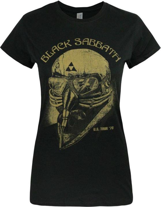 Actual product image Black Sabbath Womens/Ladies US Tour ‘78 Short-Sleeved T-Shirt (L)