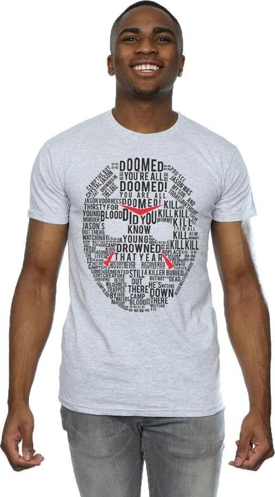 Image du produit Absolute Cult - T-shirt JASON TEXT MASK - Homme (3XL)