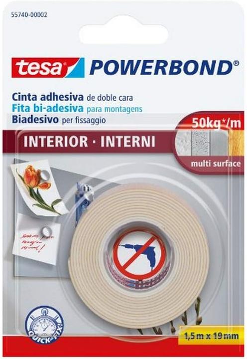 Image du produit tesa Ruban adhésif double face 19mm x 1,5m Transparent (19 mm)