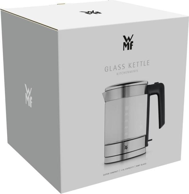 Produktbild WMF KÜCHENminis Reisewasserkocher kabellos / Glas-Wasserkocher klein 1l (1 l)
