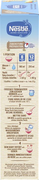 Image du produit Nestlé Bouillie lactée banane fraise & céréales complètes 8 mois pdr (515 g)