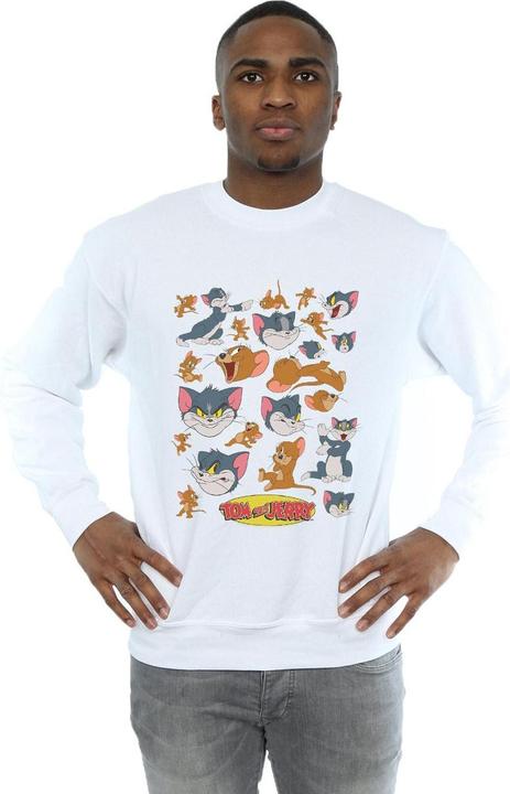 Actual product image Tom & Jerry Mens Many Faces Sweatshirt (XXL)