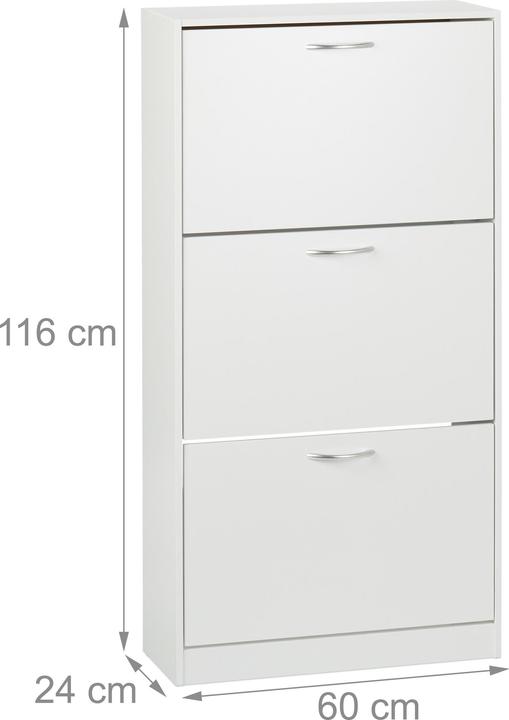 Actual product image Relaxdays Shoe cabinet (60 x 24 x 116 cm)