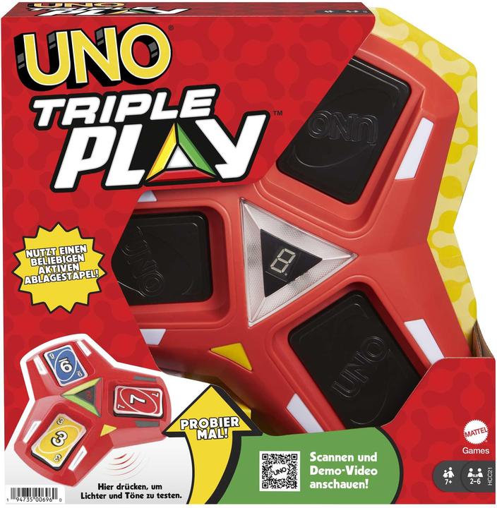 Immagine prodotto Mattel Games Uno Triple Play (Multilingue)