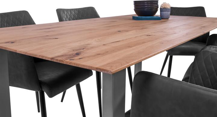 Produktbild SAM LOTTE Schweizer Kante massiv Eiche (180 x 90 x 77 cm)