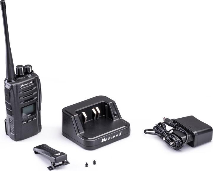 Produktbild Midland G13 Funkgerät, PMR446 16 Kanäle, Standlader, Akkupack 2600 mAh (C1462) (12 km)