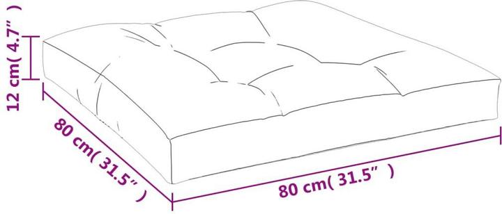 Produktbild VidaXL 10-tlg. Garten-Lounge-Set mit Kissen (80 x 80 x 12 cm)