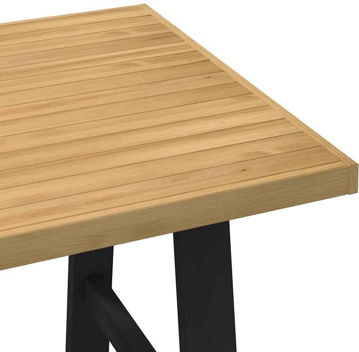 Produktbild VidaXL Esstisch NOAIN A-Form-Beine 160x90x75 cm Massivholz Kiefer (160 x 90 x 75 cm)