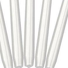 Image du produit Partydeco Bougeoir Bougie Blanc 24cm - (10p.) (10 pcs)