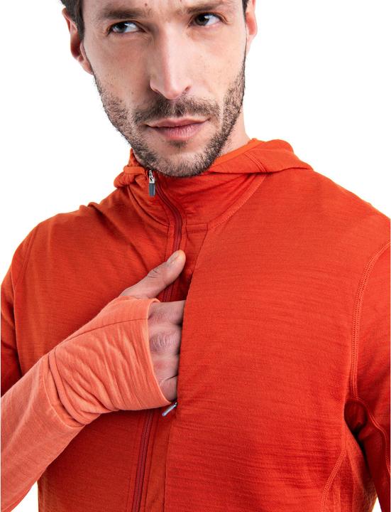 Immagine prodotto Icebreaker Merino 200 Realfleece Descender L/S Felpa con zip e cappuccio (M)