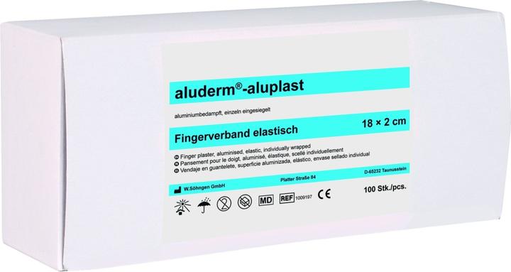 Actual product image Söhngen aluderm aluplast finger bandage elastic 18x2cm, 100 pcs., single (100 x)