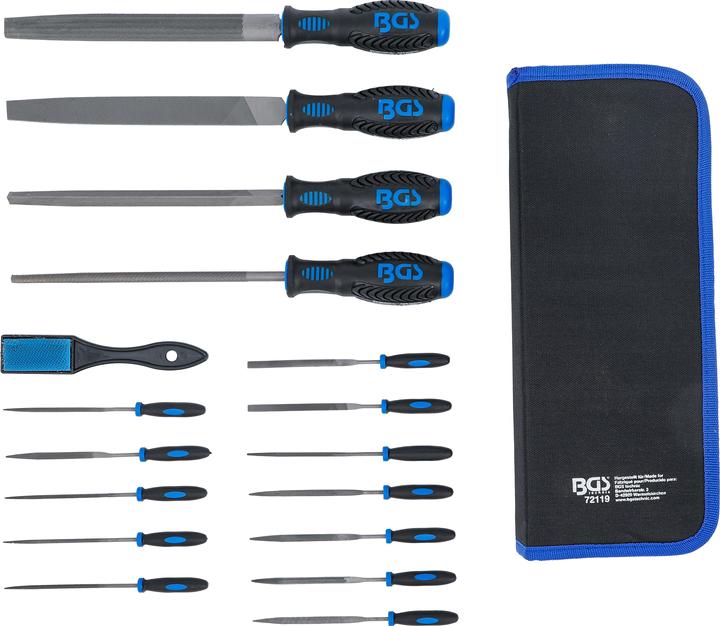 Produktbild BGS Werkstattfeilen- und Nadelfeilen-Satz | 17-tlg. (320 mm)