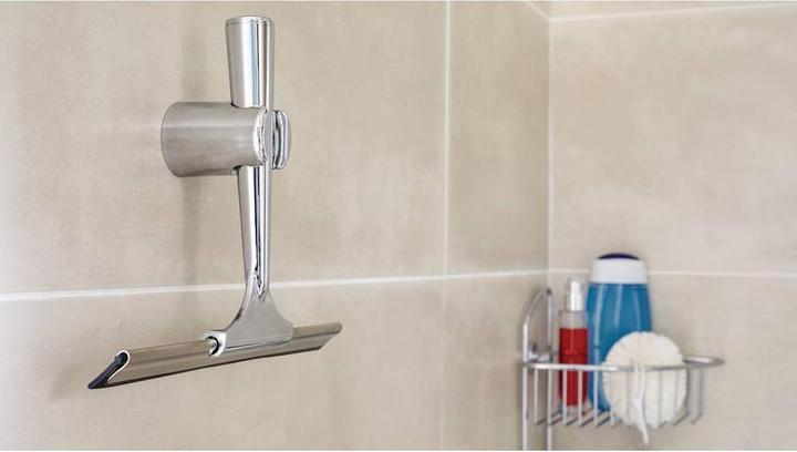 Actual product image tesa DRAAD shower squeegee incl. adhesive solution without drilling