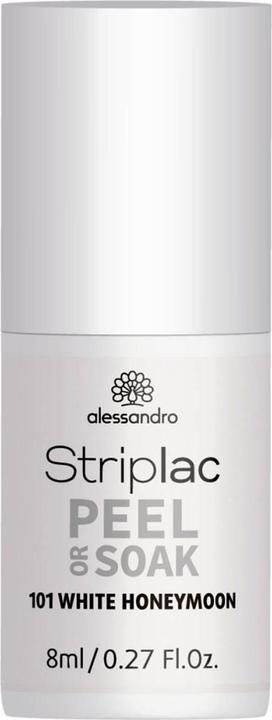 Actual product image Alessandro Striplac Peel or Soak (White Honeymoon, UV gel varnish)