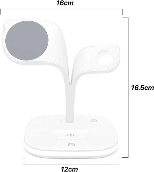 Immagine prodotto Hermex Caricatore wireless 5-in-1 Qi Quick Charger Docking Station (15 W)