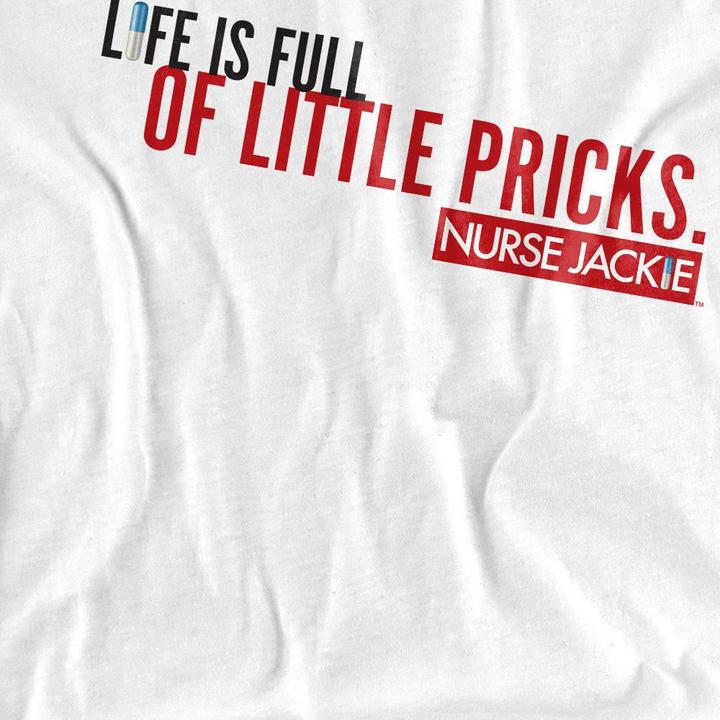 Actual product image Nurse Jackie Unisex Adult Life Is Full T-Shirt (L)