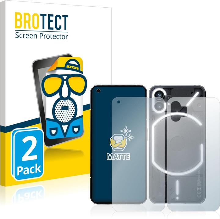 Actual product image BROTECT Anti-glare screen protector matt (2 Piece, Nothing Phone (1))