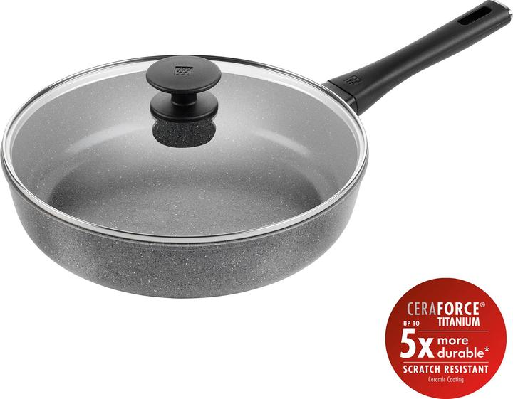 Zwilling - Terreno Plus Ceramic Saute Pan - Gray - 28 cm (28 cm, Bratpfanne, Aluminium)