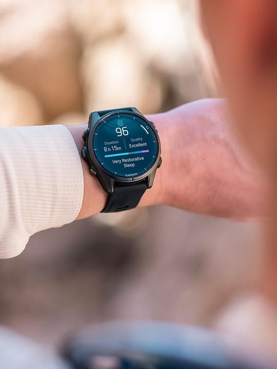 Actual product image Garmin Fenix 8 AMOLED Sapphire Titan (43 mm)