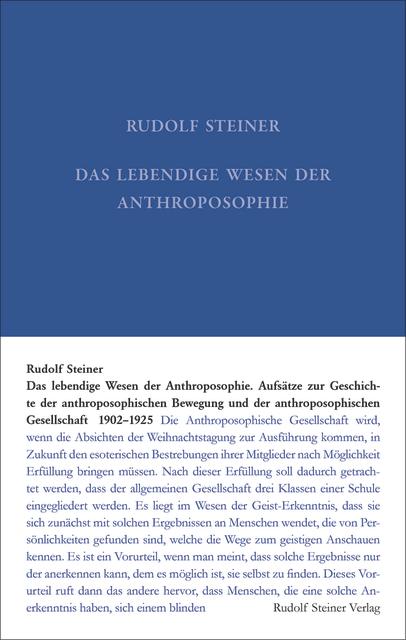 Produktbild Schriften zur Geschichte der anthroposophischen Bewegung und Gesellschaft 1902–1925 (Deutsch, Rudolf Steiner, 2019)
