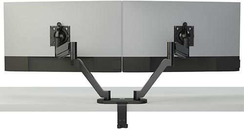 Actual product image Chief Koncis™ DMA2B Dual Monitor Desk Mount black up to 32 inch 81.28 cm, 0.9-6.8 KG (Table, 32.01")