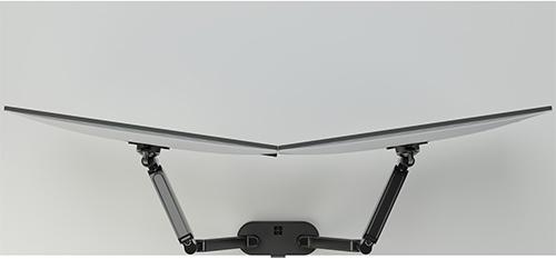 Actual product image Chief Koncis™ DMA2B Dual Monitor Desk Mount black up to 32 inch 81.28 cm, 0.9-6.8 KG (Table, 32.01")