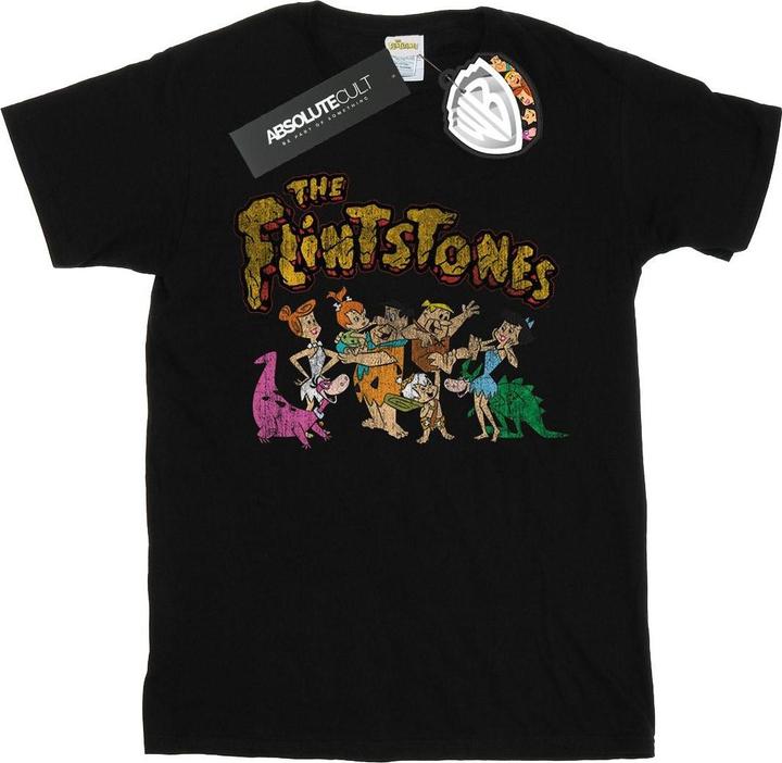 Immagine prodotto The Flintstones Group Distressed Maglietta Ampia Donna (XL)