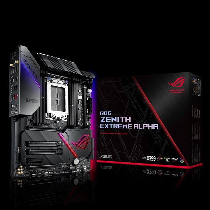 Actual product image ASUS ROG Zenith Extreme Alpha (TR4, AMD X399, E-ATX)