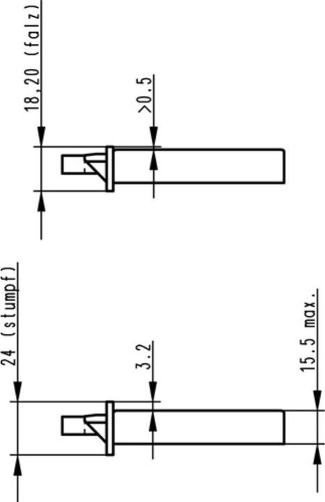 Produktbild BKS Zimmertür-Einsteckschloss 0415 PZW 18/ 55/72/8 mm DIN links silber abgerundet Klasse 2 Zinkdruckg... (Einsteckschloss)