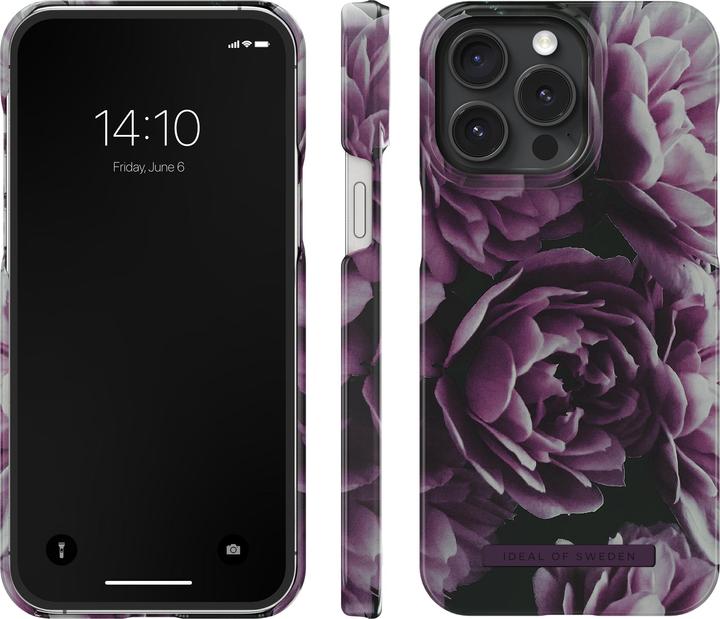 Actual product image iDeal Of Sweden iPhone 15 Pro Max Case, Deep Purple Bloom (Apple iPhone 15 Pro Max)
