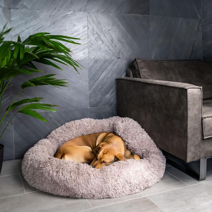 Image du produit Intirilife Lit pour animaux beige diamètre 100 cm (Chien, Chat)
