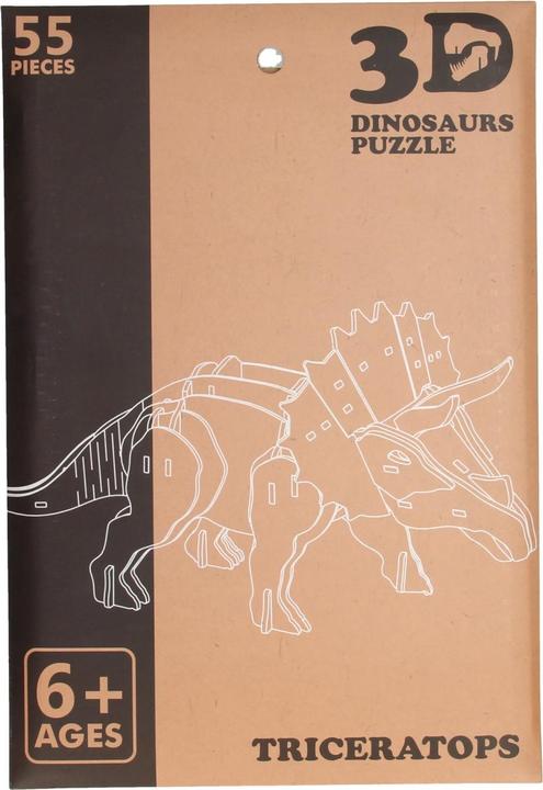 Actual product image Koopman 3D wooden dinosaur puzzle (1000 pieces)