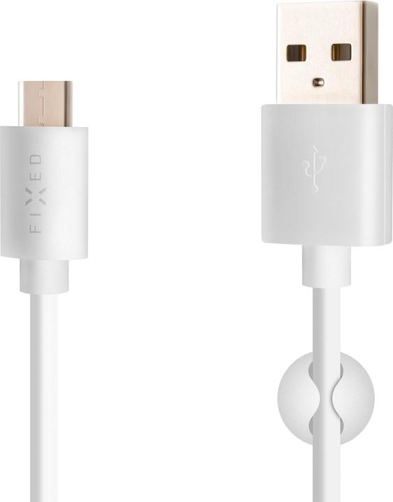 Actual product image Fixed Long Cable USB/USB-C 2m, White (2 m)