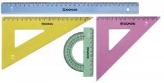 Image du produit Donau Kit de géométrie, grand, emballage suspendu, couleurs assorties (30 cm)