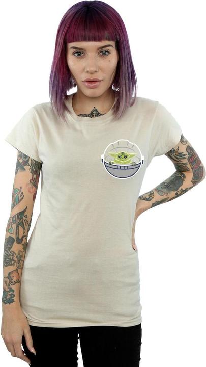 Produktbild Star Wars The Mandalorian The Child Drawn Breast Print TShirt (L)