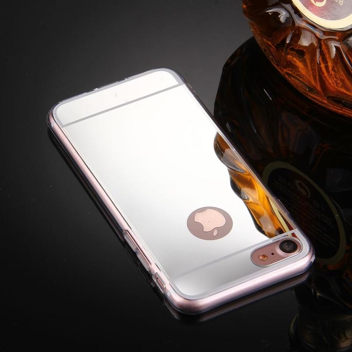 Actual product image König Design Apple iPhone 8 Mobile Case Mirror Soft Case Protective Cover Bumper Silver (Apple iPhone 8)