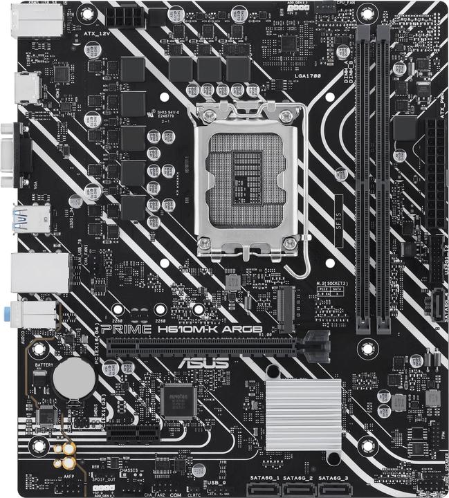 ASUS MB PRIME -K ARGB Intel,1700,DDR5,mATX (LGA 1700, Intel H610, mATX)