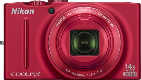Produktbild Nikon Coolpix S8200, 16MP, 14x Zoom, FullHD-Movies, Rot (1/2,3'')