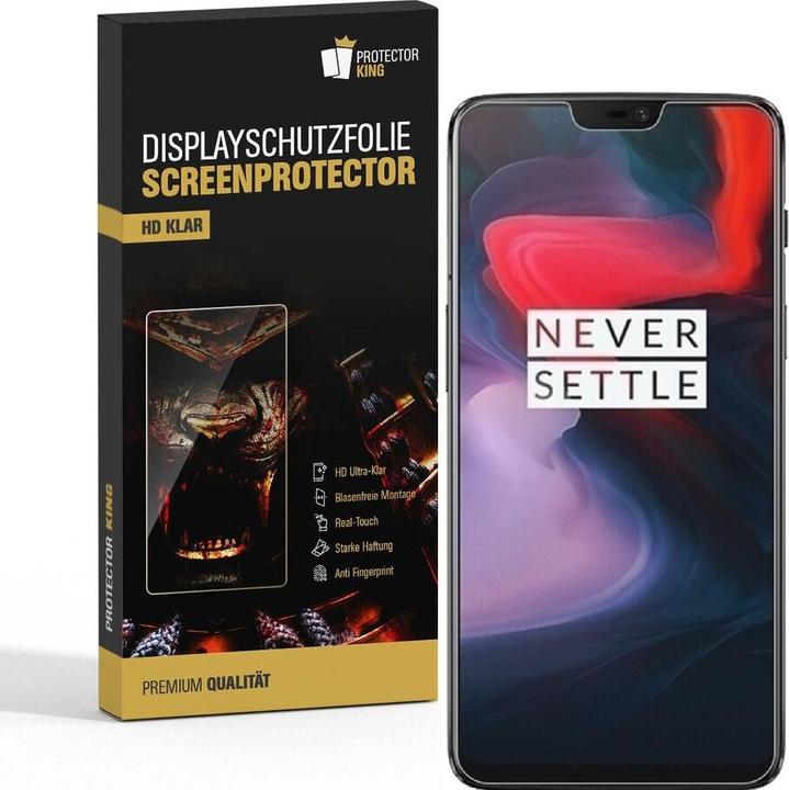 Produktbild Protectorking 6x Premium Displayschutzfolie 3D KLAR (6 Stück, OnePlus 6)