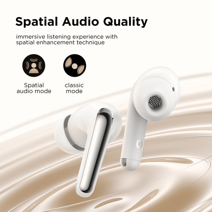 Image du produit Joyroom Funpods JR-FN1 écouteurs sans fil intra-auriculaires TWS Bluetooth 5.4 ANC ENC - blanc (ANC, 35 h, Sans fil)