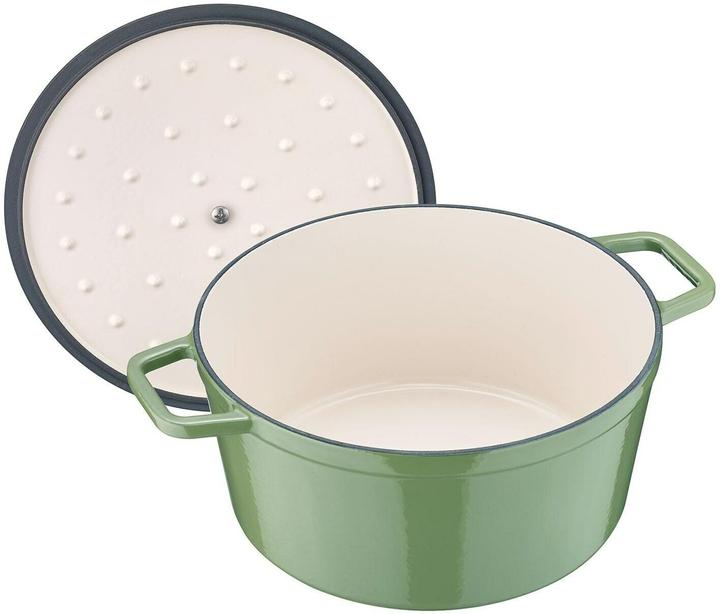 Image du produit Berndes Cocotte B.IRON fonte ronde 20 cm 2,5 litres vert sauge INDUKTION (20 cm, Cocotte + faitout, Fonte)