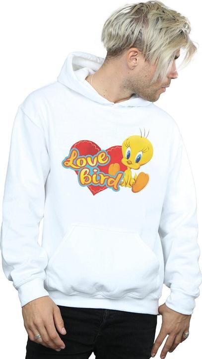 Actual product image Looney Tunes Mens Tweety Pie Valentine's Day Love Bird Hoodie (XL)