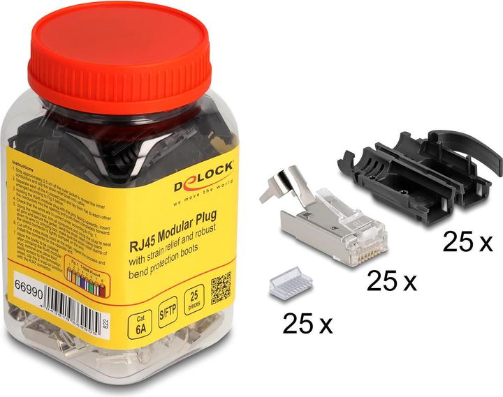 Produktbild Delock RJ45 Modularer Stecker (Netzwerkkabel Stecker)