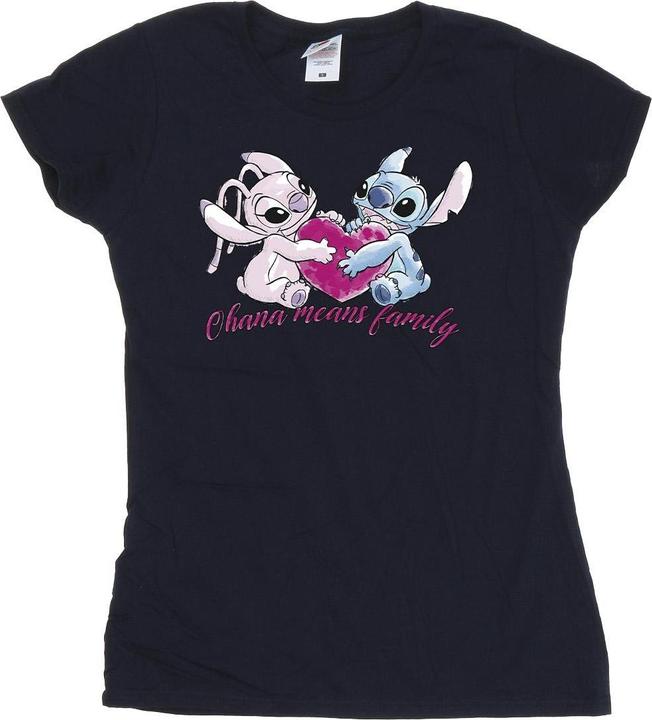 Produktbild Disney Lilo And Stitch Ohana Heart With Angel TShirt (M)