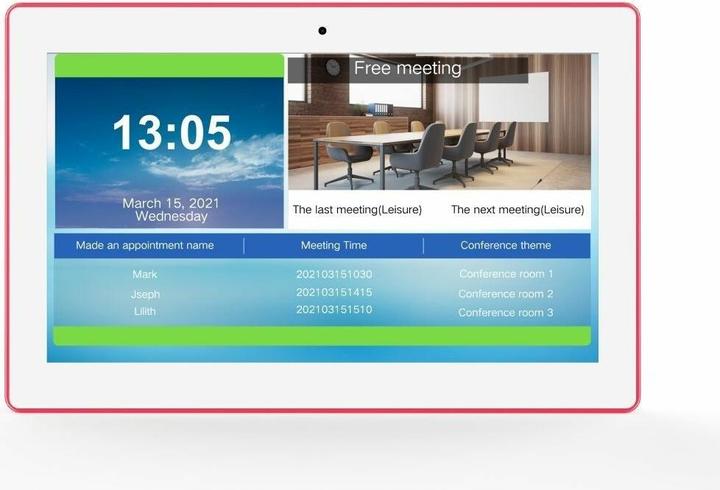 Image du produit Allnet Salle de réunion RGB LED Tablet 15 pouces RK3399 blanc Android 10 et NFC/RFID (15", Blanc)